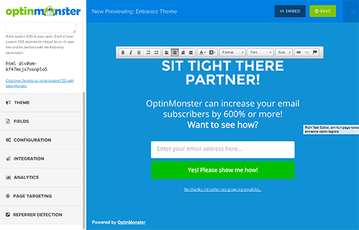 Personalizando su puerta de bienvenida 