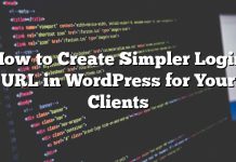 Cómo crear una URL de inicio de sesión simple en WordPress para sus clientes