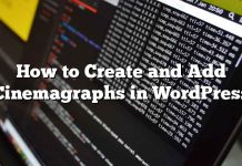 Cómo crear y agregar Cinemagraphs en WordPress