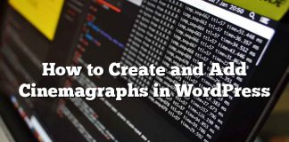 Cómo crear y agregar Cinemagraphs en WordPress