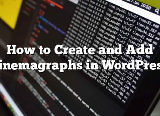 Cómo crear y agregar Cinemagraphs en WordPress