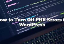 Cómo desactivar los errores de PHP en WordPress