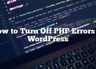 Cómo desactivar los errores de PHP en WordPress