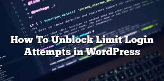 Cómo desbloquear intentos de inicio de sesión limitados en WordPress