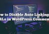 Cómo deshabilitar el enlace automático de URL en comentarios de WordPress