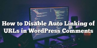 Cómo deshabilitar el enlace automático de URL en comentarios de WordPress