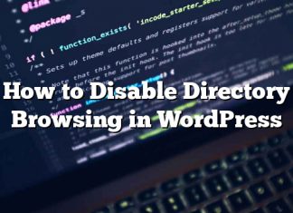 Cómo deshabilitar la exploración de directorios en WordPress