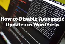 Cómo deshabilitar las actualizaciones automáticas en WordPress