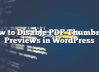 Cómo deshabilitar las previsualizaciones en miniatura de PDF en WordPress