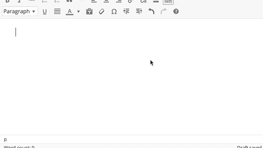 Accesos directos del editor 