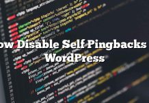 Cómo deshabilitar Self Pingbacks en WordPress