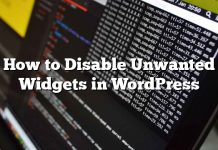 Cómo deshabilitar Widgets no deseados en WordPress
