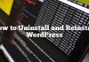 Cómo desinstalar y reinstalar WordPress