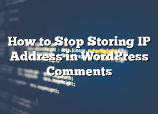Cómo detener el almacenamiento de la dirección IP en los comentarios de WordPress