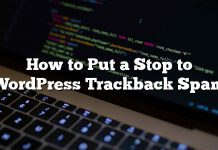Cómo detener el spam de WordPress Trackback