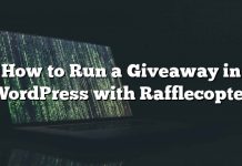 Cómo ejecutar un sorteo en WordPress con Rafflecopter