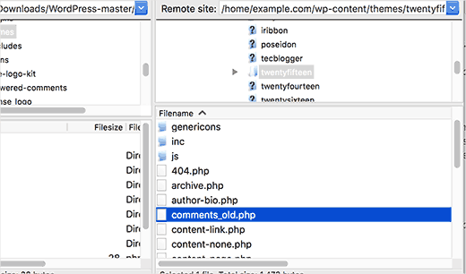 Cambiar el nombre de la plantilla de comentarios en WordPress 