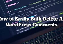 Cómo eliminar fácilmente todos los comentarios de WordPress