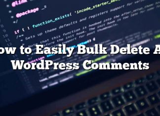 Cómo eliminar fácilmente todos los comentarios de WordPress