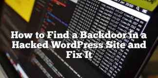 Cómo encontrar una puerta trasera en un sitio de WordPress pirateado y arreglarlo