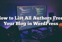 Cómo enumerar todos los autores de tu blog en WordPress