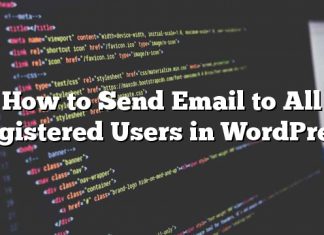 Cómo enviar correos electrónicos a todos los usuarios registrados en WordPress