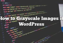 Cómo escalar las imágenes en escala de grises en WordPress