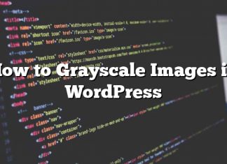 Cómo escalar las imágenes en escala de grises en WordPress