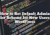 Cómo establecer el esquema de color de administración predeterminado para nuevos usuarios en WordPress
