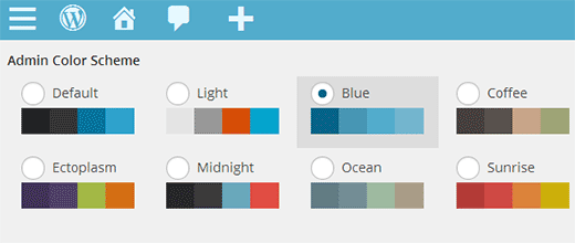 Establecer un esquema de color predeterminado para nuevos usuarios en WordPress 