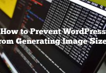 Cómo evitar que WordPress genere tamaños de imagen