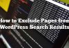 Cómo excluir páginas de resultados de búsqueda de WordPress