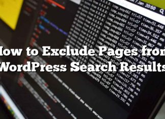 Cómo excluir páginas de resultados de búsqueda de WordPress