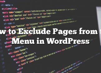 Cómo excluir páginas del menú en WordPress