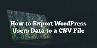 Cómo exportar datos de usuarios de WordPress a un archivo CSV