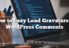 Cómo gravadores de carga lenta en comentarios de WordPress