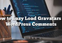 Cómo gravadores de carga lenta en comentarios de WordPress