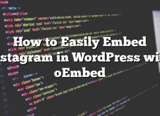Cómo incrustar Instagram fácilmente en WordPress con oEmbed