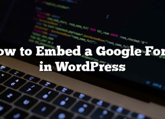Cómo incrustar un formulario de Google en WordPress