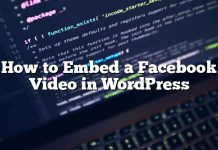 Cómo incrustar un video de Facebook en WordPress