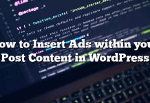 Cómo insertar anuncios dentro de su contenido de publicación en WordPress