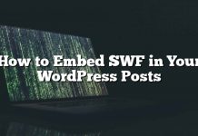 Cómo insertar SWF en tus publicaciones de WordPress