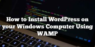 Cómo instalar WordPress en su computadora con Windows usando WAMP