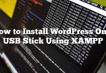 Cómo instalar WordPress en un dispositivo USB usando XAMPP