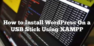 Cómo instalar WordPress en un dispositivo USB usando XAMPP