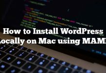 Cómo instalar WordPress localmente en Mac usando MAMP