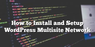 Cómo instalar y configurar la red multisitio de WordPress