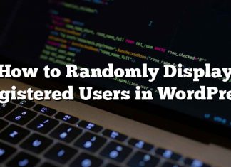 Cómo mostrar aleatoriamente usuarios registrados en WordPress