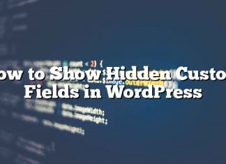 Cómo mostrar campos personalizados ocultos en WordPress