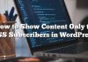 Cómo mostrar contenido solo a los suscriptores de RSS en WordPress